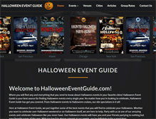 Tablet Screenshot of halloweeneventguide.com
